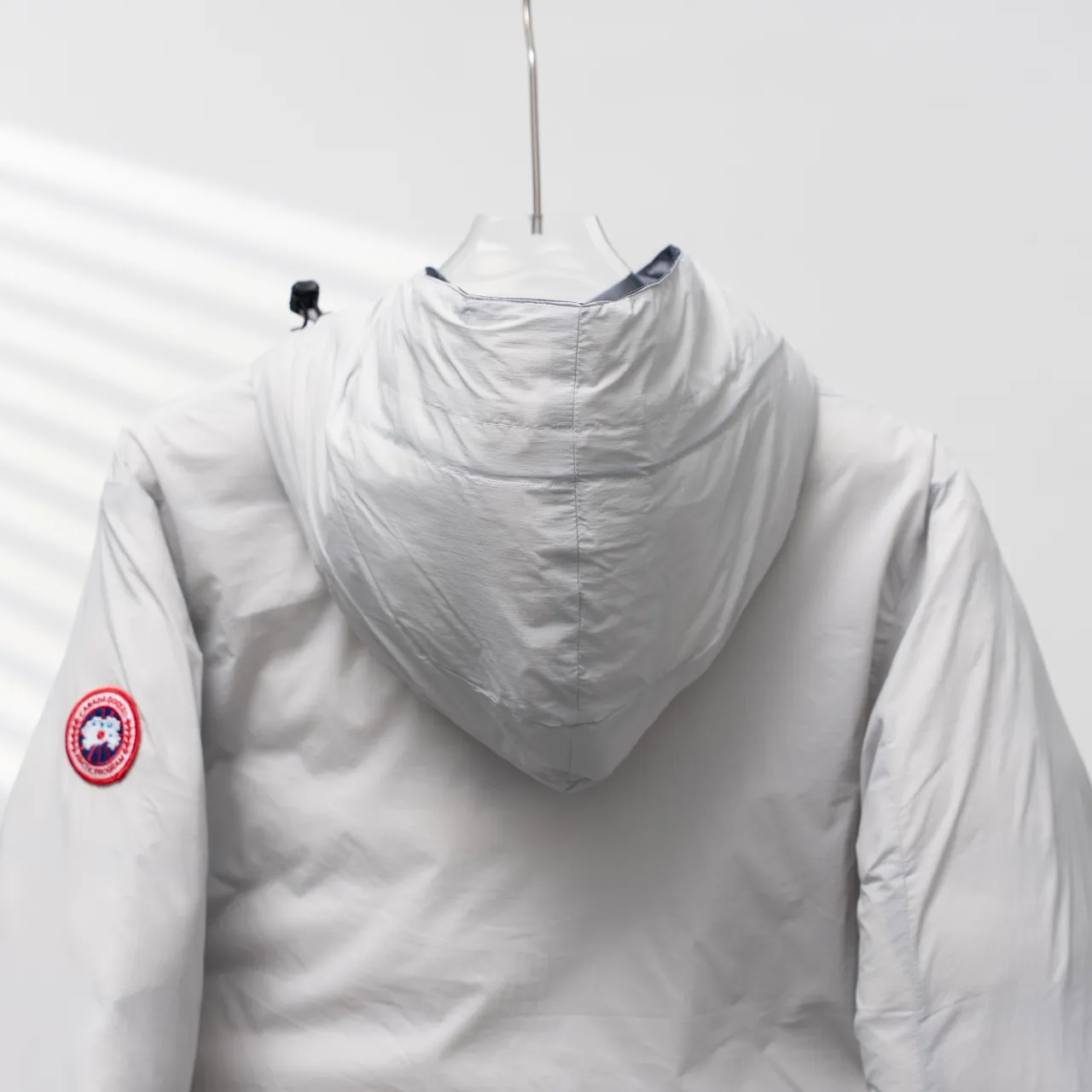 P860 CANADA GOOSE丨Canada Goose 5078 single zipper armband hooded down jacket Color: Silver Gray Size: XS-XL